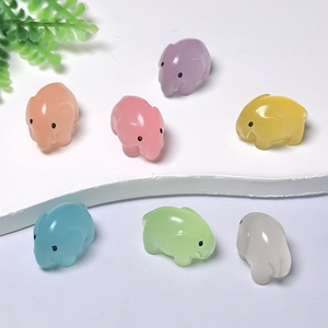 Mini éléphant lumineux en résine, animaux miniatures en résine 3D pour mini-jardin, paysage, aquarium, pot de fleurs, décoration de maison de poupée - Product Image 2