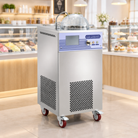 Machine à glace dure professionnelle de comptoir en acier inoxydable, congélateur à gelato pour café et pâtisserie
