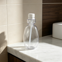 Pembersih wajah dan gaya rambut untuk sampo kualitas tinggi pompa warna khusus segel 260ml Botol cuci mulut Losion silinder plastik peliharaan
