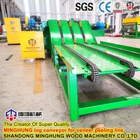 Machine à peler rotative sans broche MINGHUNG de 4 pieds avec moteur, boîte de vitesses, pompe et roulement, haute puissance pour le traitement du bois