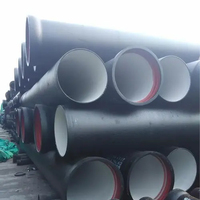 Tuyau en fonte ductile de 500 mm, prix, normes C25 C30 C40, raccords DN 150, tuyau en fonte ductile revêtu d'époxy bleu avec doublure en ciment