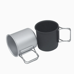 ถ้วยกาแฟ ถ้วยชา แก้วน้ำ แก้วน้ำพับได้ ถ้วยน้ำแบบพกพา อลูมิเนียมอัลลอยด์น้ำหนักเบาพิเศษ ถ้วยแคมป์ปิ้ง - Product Image 3