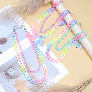 โซ่คาดเอวอะคริลิคสองชั้นแบบหัวใจสำหรับผู้หญิง เครื่องประดับแฟชั่น - Product Image 2