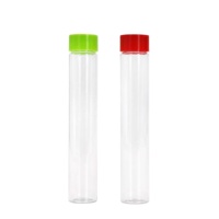 Tube en plastique PET en gros avec couvercle sécurité enfant pour le stockage de rouleaux de papier à rouler, de tabac et d'accessoires