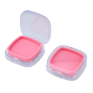 Cofanetto Quadrato <span class=keywords><strong>in</strong></span> Plastica per <span class=keywords><strong>Polvere</strong></span> Compatta con Coperchio <span class=keywords><strong>Trasparente</strong></span> e Base a Due Strati, per Fondotinta e Illuminante, per Cosmetici - Product Image 6