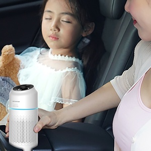 Purificateur d'air portable intelligent pour voiture avec capteur de geste automatique et filtre HEPA - Product Image 4