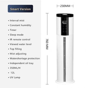 Hot Selling 12L Smart Air Cool Mist Humidifier With WIFI Control Aroma <b>Diffuser</b> and Mood Night <b>Ultrasonic</b> Humidicator - Product Image 6