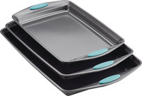 Ensemble de ustensiles de cuisson en acier au carbone antiadhésif, moule à biscuits carré, ensemble de plateau de cuisson au four profond avec poignées en silicone