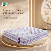 Hotel-Gel-Memory-Foam-Matratze Reaktionsschneller Gelschaum Druckentlastung Kommerzielle Qualität Komprimierte Rollverpackung King Queen Full Size