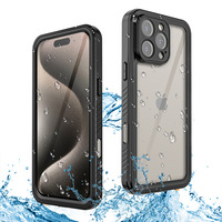 Étui de téléphone avec protection intégrale 360°, design antichoc, charge sans fil, étanche, avec bouton pour la caméra, pour 8 Plus