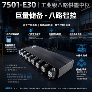 Cartucho de Tinta de Dos Etapas de Ultra Alta Capacidad Modelo 7501-E30 con 8 Válvulas Solenoides y 8 Salidas, Sistema de Suministro Continuo de Tinta - Product Image 6