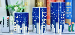 Thành Phố bầu trời đầy sao điều khiển từ xa LED Nến điện tử sáng tạo cảm biến ánh sáng lãng mạn nến cặp đôi quà tặng bạn thân sinh nhật - Product Image 6