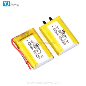 Aangepaste Oem 3.7V 430Mah 802030 Oplaadbare Lithium-Ion Polymeer Batterij Voor Luidspreker
