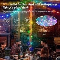 Guirlandes lumineuses de camping 4 en 1, portables, charge rapide TYPE-C, rangement rapide, étanches, guirlandes lumineuses pour tente, randonnée, jardin, LED