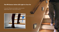 Promotion : Contrôleur intelligent d'éclairage d'escalier 160-768W, boîtier 32 étapes, capteur de mouvement PIR, variateurs de bande LED à tension constante élevée 5-24V ES32