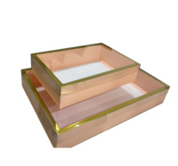 Boîte à emporter personnalisée grande et visible pour le thé de l'après-midi, idéale pour le pain, les gâteaux, les desserts, les pâtisseries, les snacks, la restauration et les cadeaux pour les fêtes