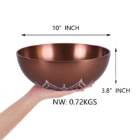 Cuencos cantores sintonizados 240 HZ B3 Note, 10 pulgadas de terapia de frecuencia Schumann para baño de curación con sonido Ideal para meditación Yoga