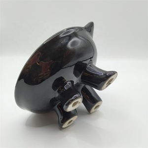 Cuencos de cerámica con cara de gato personalizados para mascotas, alimentación elevada para gatos con soporte, cuencos pequeños para gatos y perros - Product Image 5