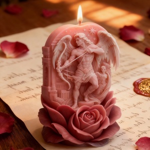 Molde de silicona para aromaterapia TangChu Angel Warrior, difusor de aroma con diseño de estatua de ángel europeo, moderno y sencillo para uso familiar - Product Image 2