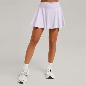 Jupe de yoga et de tennis plissée pour femmes avec poches latérales Spandex/Nylon Anti-UV Respirant Séchage rapide Vêtements de sport - Product Image 3
