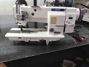 DT4420 Double Needle Heavy Duty Compound Feed Straight <b>Walking</b> Foot Sewing <b>Machine</b> - Product Image 2