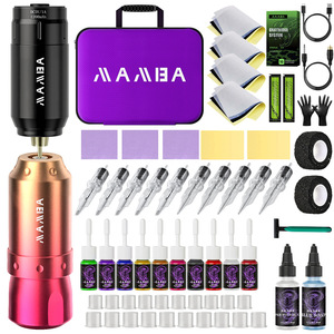 Chuyên nghiệp không dây Tattoo <span class=keywords><strong>Machine</strong></span> Set đầy đủ bộ hoàn chỉnh cho nghệ thuật cơ thể phổ biến và vĩnh viễn tính năng - Product Image 1