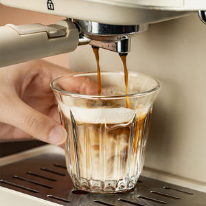 Taza de <span class=keywords><strong>Café</strong></span> de Vidrio Templado Transparente, Anti-Escaldaduras, para Latte, Espresso y Capuchino, Estilo Moderno y Lujoso para Hogar o Cafetería - Product Image 5