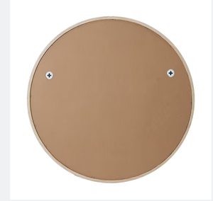 Wholesale Art Deco <strong>Oak</strong> Look Large Wood Frame <strong>Round</strong> Glass Wall <strong>Mirror</strong> 80cm 90cm - Product Image 6