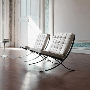 <span class=keywords><strong>Fauteuil</strong></span> en métal haut de gamme pour Barcelone, style nordique moderne minimaliste, pour la maison, le bureau, le salon de luxe, le balcon, la négociation et les loisirs - Product Image 3