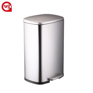 مرحاض حديث فاخر من الفولاذ المقاوم للصدأ 5 لتر 12 لتر 20 لتر 30 لتر 50 لتر ، فندق مكتب ، مطبخ كبير 13 غالون مع غطاء - Product Image 2