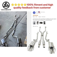 Système d'échappement sport CSZ populaire pour Lexus RCF 5.0L avec tuyau en X, silencieux à clapets en acier inoxydable 304, système d'échappement Catback Valvetronic
