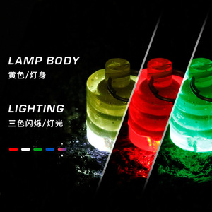 Mini pulsante cilindrico all'ingrosso lure light electronic light emitting 2.8g LED underwater bait light - Product Image 5