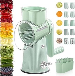 2025 NOVO 5 Em 1 Gourmet GraterRotary Ralador De Queijo Fatiador De Vegetais para Cozinha Ralador De Queijo Manivela com Alça