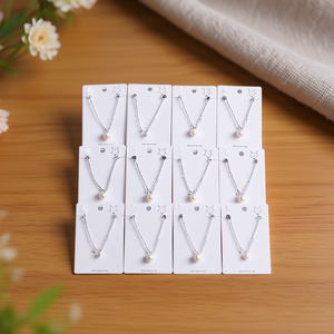 Collar con Colgante de Perla de Acero Inoxidable, Juego de 12 Piezas, Accesorios de Joyería de Moda, Acero 46321 - Product Image 3