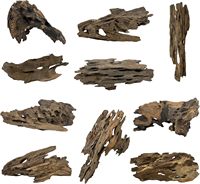PKY Bois flotté multi-tailles, bois flotté en forme de nid d'abeille, branche de bois dur pour aquarium, ornement en gros pour magasin