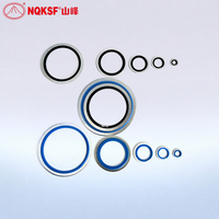 USIT Ring Hydraulik-Unterlegscheibe NBR FKM mit Kohlenstoffstahl-Metallunterlegscheibe M3-M60 Metrische und Zoll-Größen Dowty Verbunddichtung