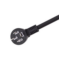 Cable de alimentación industrial negro de alta eficiencia de 3 clavijas Cable de conexión de cinco núcleos 15A para computadora Uso de electrodomésticos CN