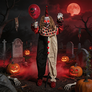 Oferta 2026: Accesorios Animatrónicos <span class=keywords><strong>de</strong></span> Halloween, Payaso Colgante del Joker con Ojos Brillantes para Decoración <span class=keywords><strong>de</strong></span> Halloween - Product Image 2