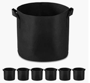 Borsa da 15 galloni in feltro nero con manico resistente e resistente per il giardinaggio a fungo che cresce per altri usi esterni - Product Image 2