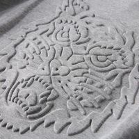 T-shirt en relief à la mode d'été en gros Personnalisez votre logo de conception T-shirt pour hommes en relief par impression bouffante 3D