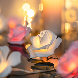 LED fata san valentino fiore <span class=keywords><strong>rosa</strong></span> <span class=keywords><strong>rosa</strong></span> decorazione di nozze luci a led - Product Image 4