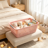 Paniers de rangement multifonctionnels en PP écologiques, 3 tailles, design emboîtable pour l'organisation des jouets et des légumes de cuisine