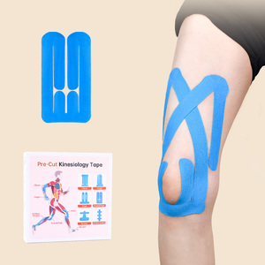 Cinta Kinesiológica Deportiva Precortada para Músculos, Previene Lesiones Musculares en Rodilla y <span class=keywords><strong>Muslo</strong></span>, Protección para Maratón, Correr y Ejercicio - Product Image 1