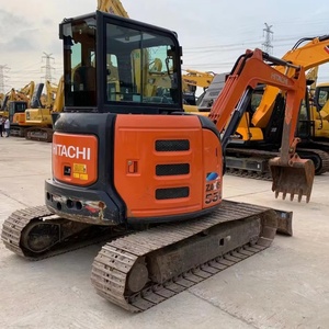 Mini-excavatrice sur chenilles Hitachi ZX55 d'occasion de haute qualité, 3 tonnes, légère, faible nombre d'heures de travail, avec moteur et transmission Yanmar - Product Image 1
