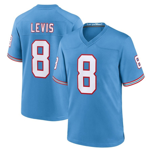 Vente en gros de maillots de football américain cousus Nouvelle saison #8 <span class=keywords><strong>Levis</strong></span> #1 Ward Tennessee Titans Maillots de broderie - Product Image 1