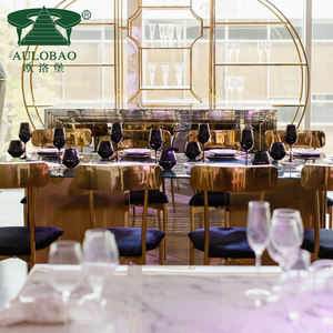 Sillas para eventos apilables de acero inoxidable para salones de banquetes Bodas - Product Image 4