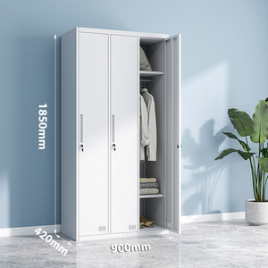 Wholesale Customized Modern Office Furniture Gym School Workshop Hotel Hospital Bedroom Matel Steel Locker Cabinet <strong>Wardrobe</strong> - Product Image 2