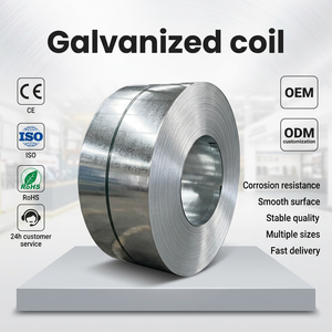 Dx51d Hot Dipped Galvanized Steel Coil Strips Z180 Zinc Coating <strong>Gi</strong> Steel Coil - Product Image 1