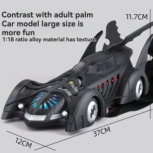 Modellino Auto 1:18 Licenziato Batman 1995, Modello in Lega con Suoni e Luci, Veicolo Giocattolo in Metallo da Collezione - Product Image 2
