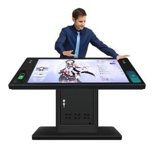 Mesa con pantalla táctil interactiva, juego impermeable para restaurante, cafetería, Android, Windows 4k, 32, 43, 55, 65 pulgadas, precio de fábrica